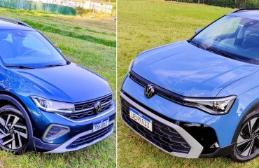 VW Taos Comfortline e VW T-Cross Highline - Foto: Lucca Mendonça